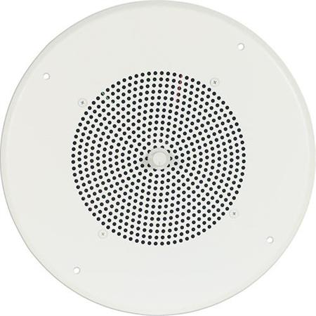 Bogen S810T725PG8UVK, S810T725 8" Speaker on PG8U Grille,Xfmr,Bright White, w/ Volume Control Knob