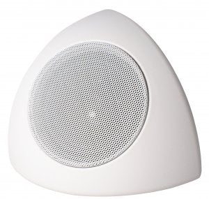 Speco SMSM4I1W6 4" Indoor Corner Mount Modular Speaker, White