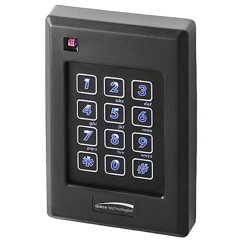 Speco ACSR64L Single Gang Keypad & Smart Card Reader-Bluetooth