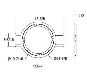 Quam SSB-7  Quam SSB-7 Plaster Ring Speaker Support