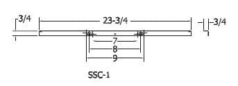 Quam SSC-1  Quam SSC-1 Speaker Support Mounting Channels