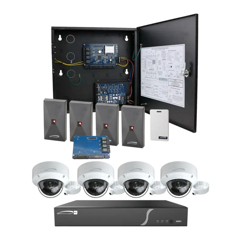 Speco ACKIT2VIDB 4 Door Access Control System & Video Integrated System-Basic Power