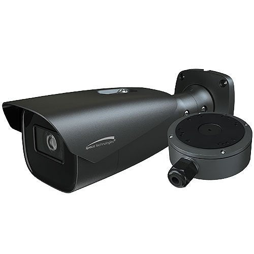 Speco H4FB1M 4MP HD-TVI FIT Bullet Camera, 2.7-12mm Motorized lens, Grey Housing, Included Junc Box, TAA, NDAA