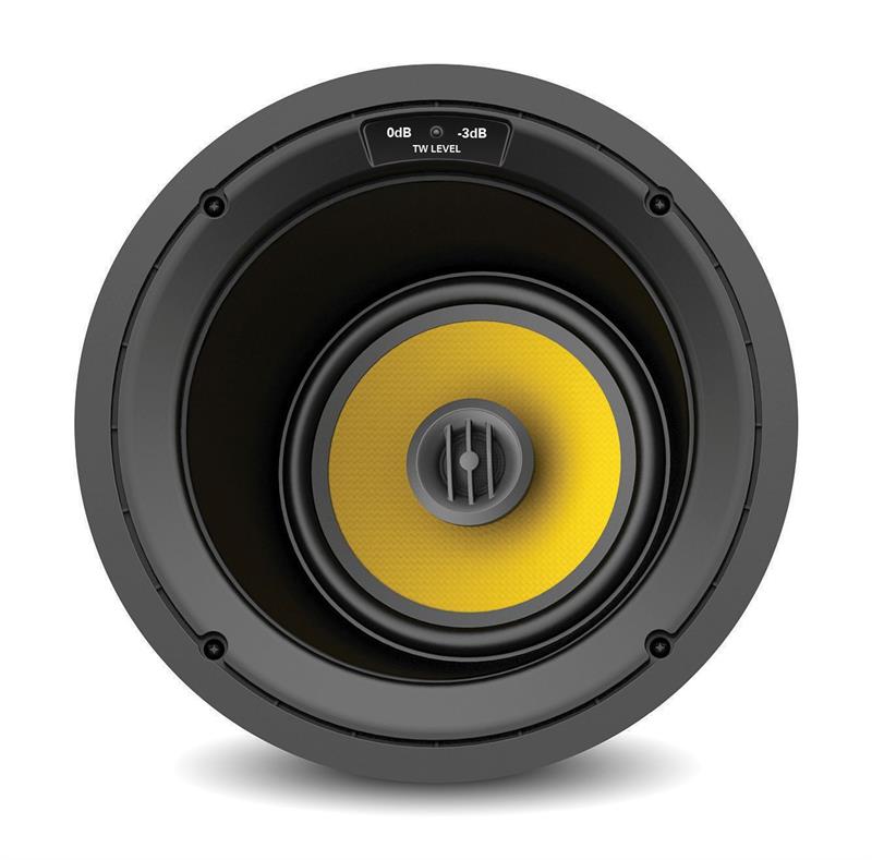 Atlas Sound T625ACW 6.5" Angled 100-Watt, 6? In-Wall/In-Ceiling Loudspeaker with Magnetic Grille