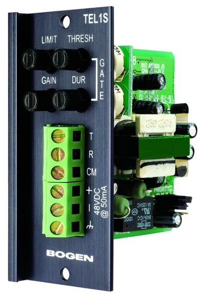 Bogen TEL1S Telephone Interface Input Module, Dry Loop, Screw Terminals