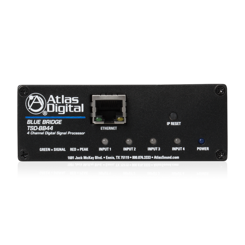 Atlas Sound TSD-BB44 BlueBridge 4 Input x 4 Output DSP Audio Processor