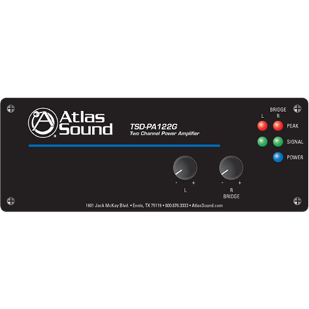 Atlas Sound TSD-PA122G Two Channel Power Amplifier