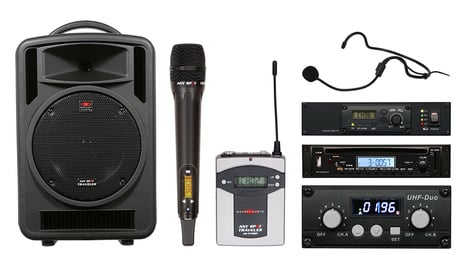 Galaxy Audio TV10-CT20HS00G Traveler 10, CD Player, Audio Link, Wireless Handheld & Headset