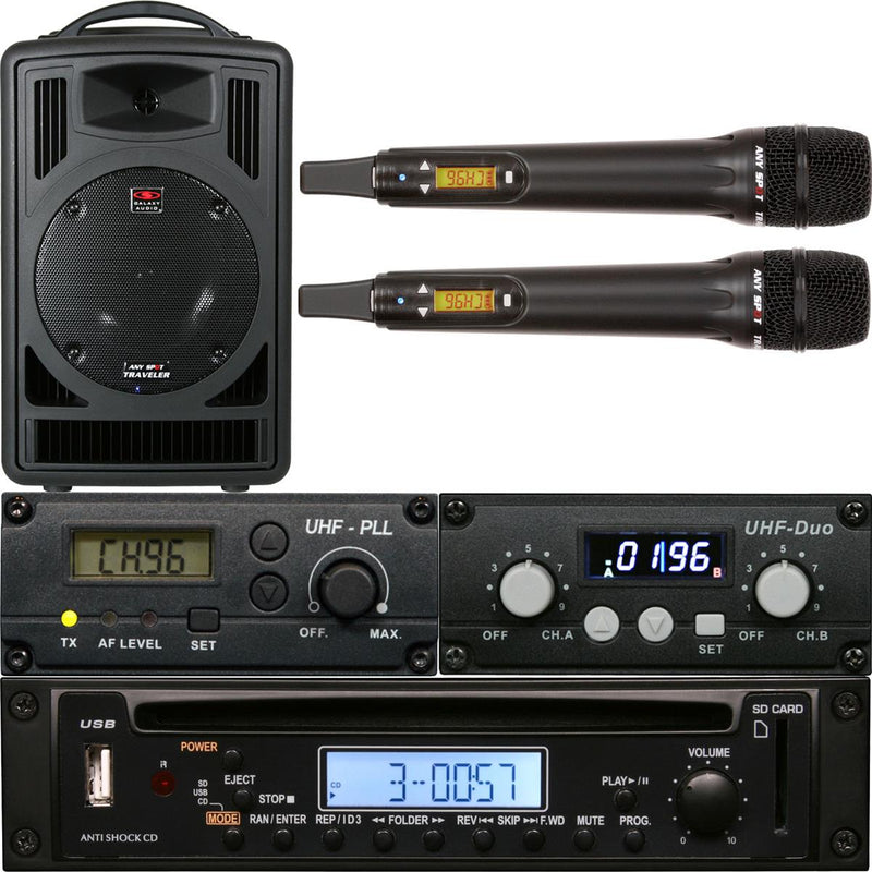 Galaxy Audio TV8-CT20HH00G Traveler 8, Cd Player, Audio Link, 2 Wireless Handheld