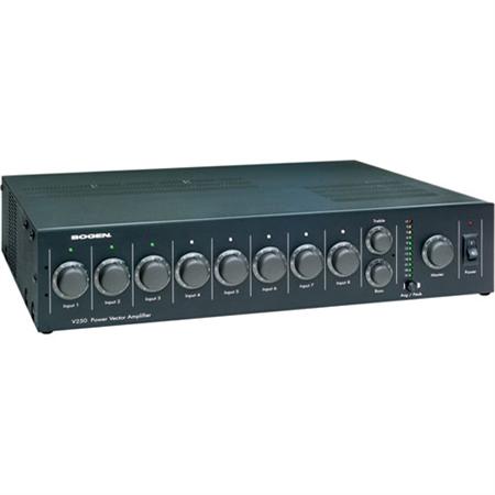 Bogen V150 Modular Amplifier, 8 Input, 150W, Output Module Compatible