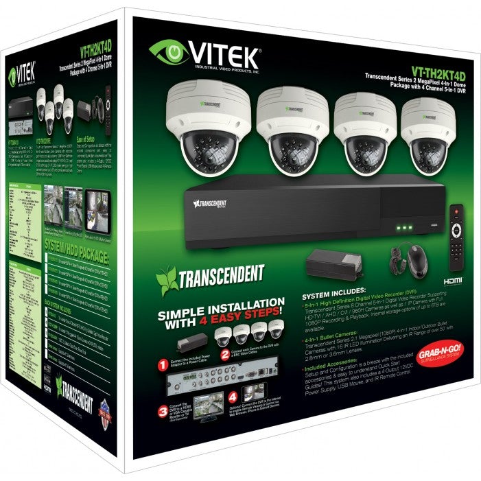 Vitek VT-TH2KT410TD-2 Digital Surveillance Package