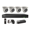 Vitek VT-TH5KT820TA-2 8 Channel 4-IN-1 (TVI/AHD/CVI/CVBS) DVR, 20TB with 4 x 5 Megapixel Turret/Ball Cameras, 2.8mm Lens