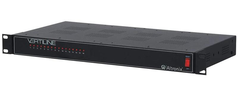 Altronix Vertiline3D Eight(8) PTC Protected DC CCTV Rack Mount Power Supply,8 Amp