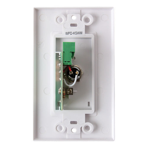 Atlas Sound WPD-KSWM Wall Plate Key Switch, Momentary Contact Closure