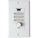 Atlas Sound WPD-MIX42RT Wall Plate Input Select Switch, Volume Control 10k Pot with System Indicator