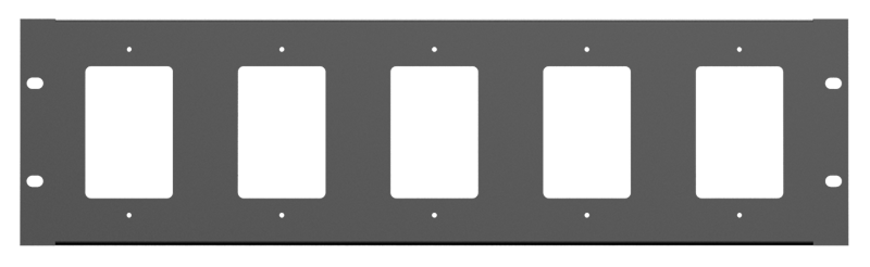 Atlas Sound WPD-RP Rack Mount Plate for Single Gang Wall-Plates Fits Up to 5 Wall Plates