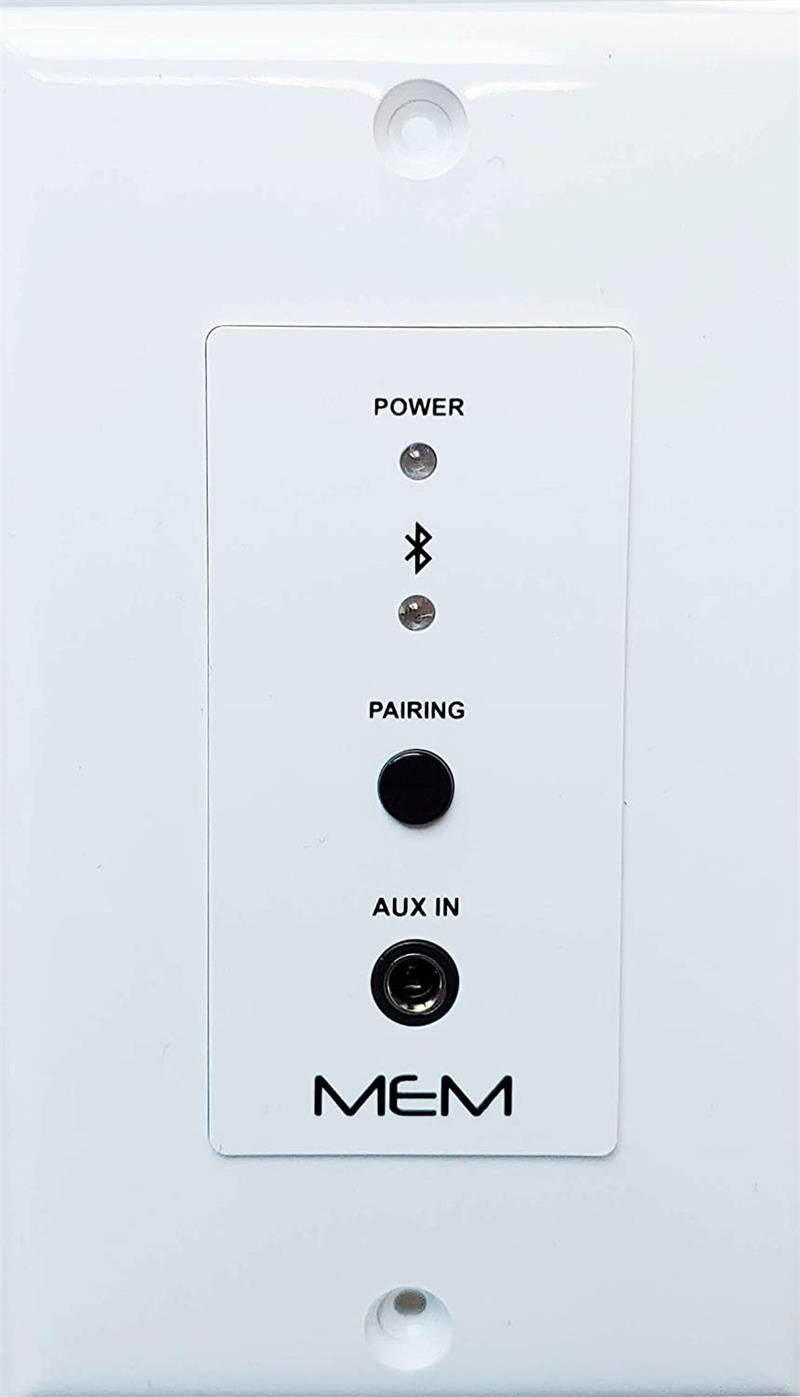 MEM Audio MBT2WP In Wall Bluetooth Receiver Wall Plate