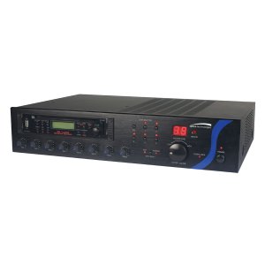 Speco PBM240AU 240 Watt RMS Contractor Series PA Mixer Amplifier w/Tuner,USB,CD