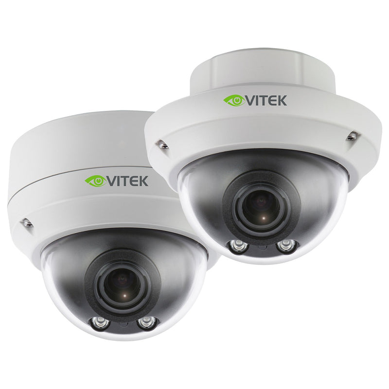 Vitek VTD-MV5NZ212P Virtuoso Series 5 MegaPixel WDR IP Vandal Proof Dome Camera with 2 Hi Pwr SMD LEDs