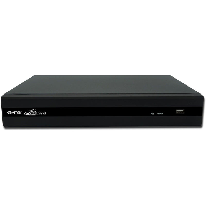 Vitek VT-08HD2A-NH-12T OnCue Series 1080P [8MP / 4K on IP] 8 Channel Real-time Hybrid [H.265 / HD over COAX] Digital Video Recorder