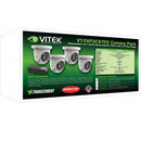 Vitek VT-THT5CKTFE-2 Transcendent TVI/AHD/CVI/CVBS 5MP Fixed Turret Camera 4 Pack
