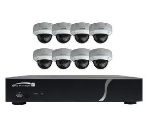 Speco ZIPT88D2 8-Channel 1080p HD-TVI DVR and 8 Dome Camera Kit