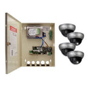 Speco ZIPTWP471 4-Channel 1080p HD-TVI Wall Mount DVR w/Power Supply and Intensifier Dome Camera Kit